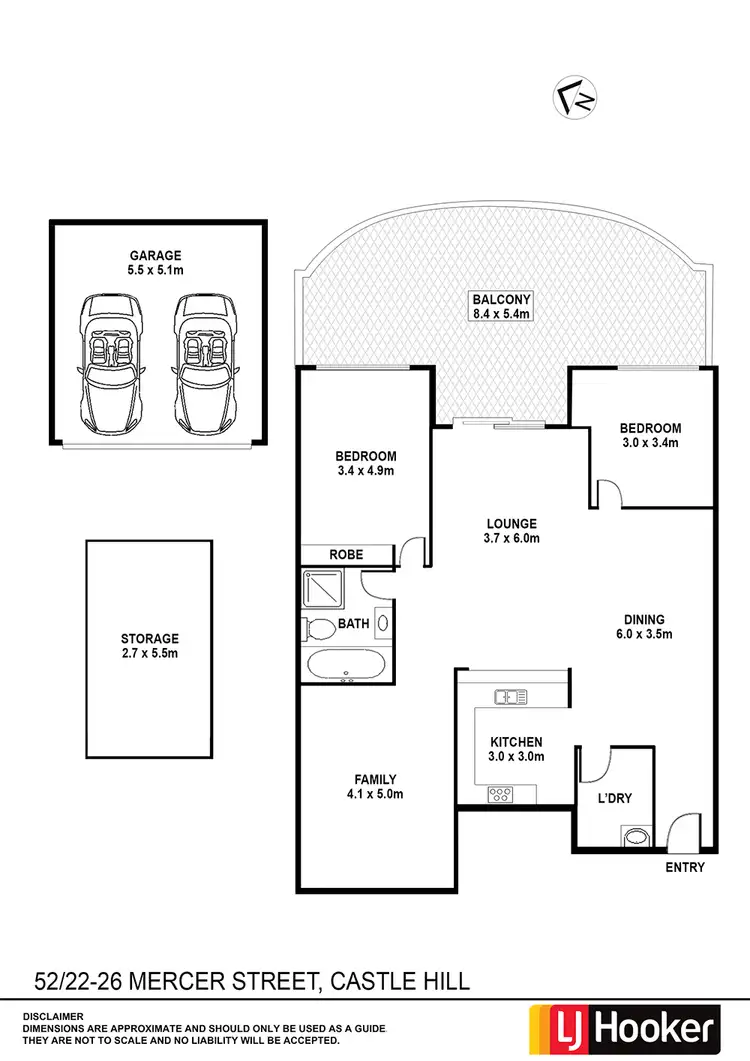 Floorplan of Homely alpine listing, 52/22-26 Mercer Street, Castle Hill NSW 2154