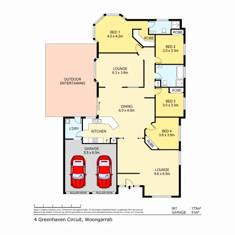 Floorplan of Homely house listing, 4 Greenhaven Circuit, Woongarrah NSW 2259