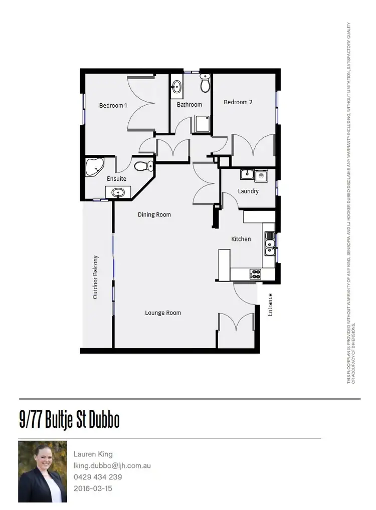 Floorplan of Homely unit listing, 9/77 Bultje Street, Dubbo NSW 2830
