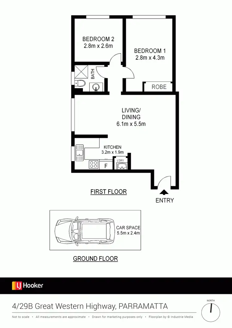 Floorplan of Homely unit listing, 4/29B Great Western Highway, Parramatta NSW 2150