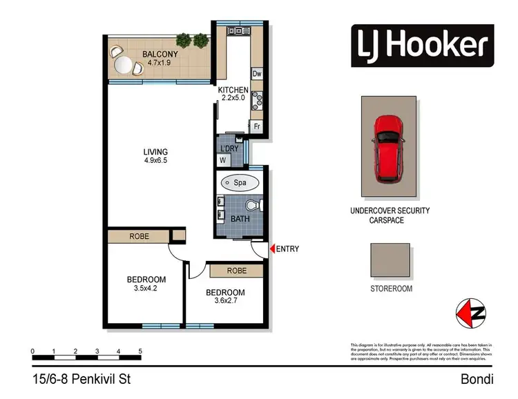 Floorplan of Homely apartment listing, 15/6-8 Penkivil Street, Bondi NSW 2026