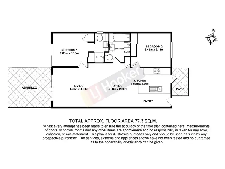 Floorplan of Homely villa listing, 2/12 Finlayson Street, Acacia Ridge QLD 4110