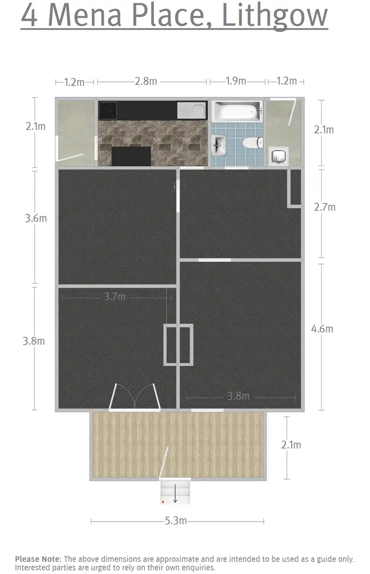 Floorplan of Homely house listing, 4 Mena Place, Lithgow NSW 2790