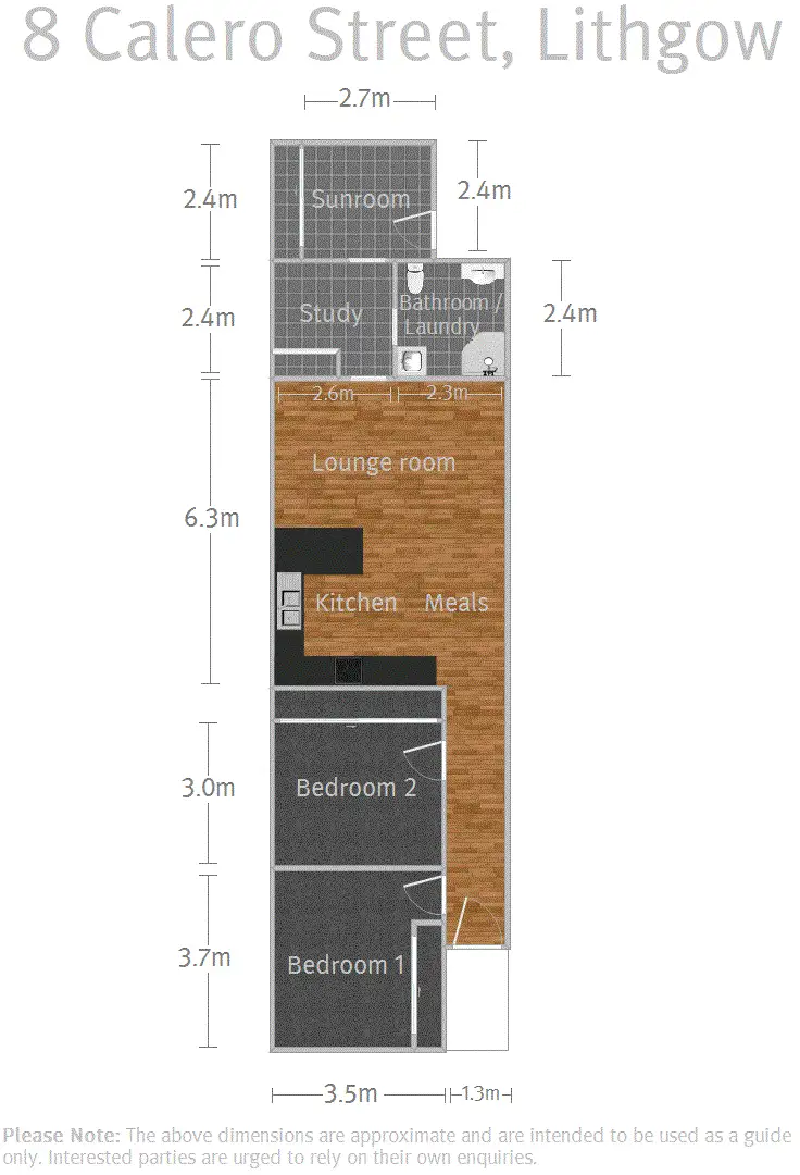 Floorplan of Homely house listing, 8 Calero Street, Lithgow NSW 2790