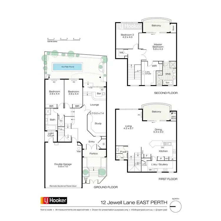 Floorplan of Homely house listing, 12 Jewell Lane, East Perth WA 6004