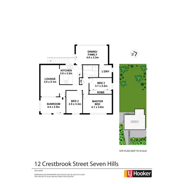 Floorplan of Homely house listing, 12 Crestbrook Street, Seven Hills NSW 2147