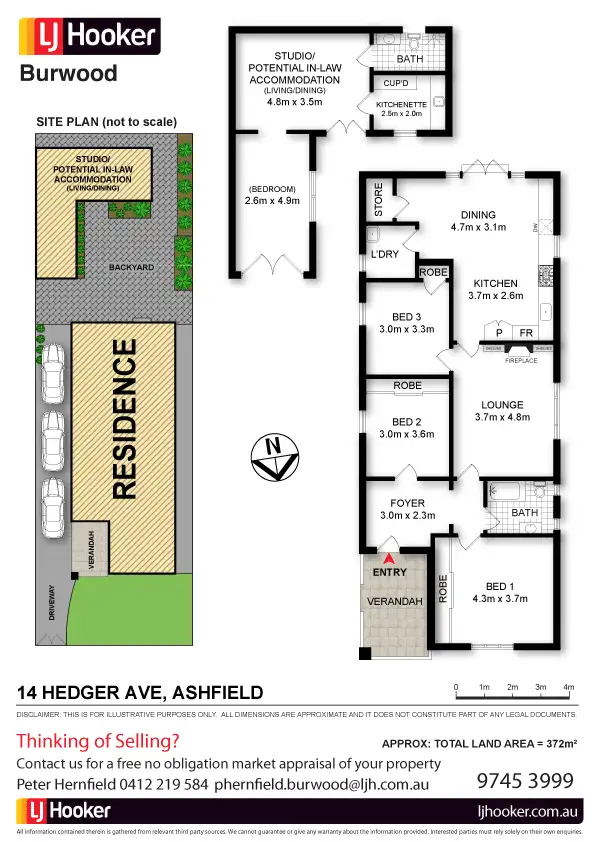 Floorplan of Homely house listing, 14 Hedger Avenue, Ashfield NSW 2131