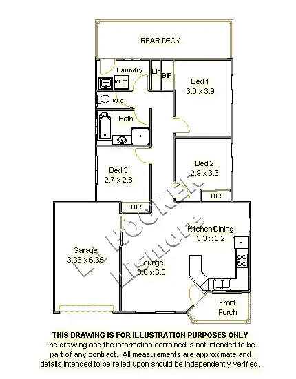 Floorplan of Homely semi-detached listing, 1/13 Dudley Drive, Goonellabah NSW 2480