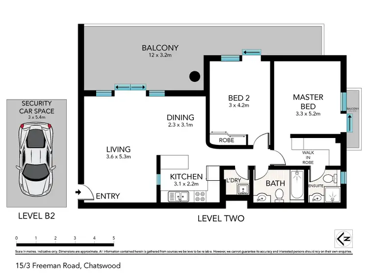 Floorplan of Homely apartment listing, 15/3-5 Freeman Road, Chatswood NSW 2067