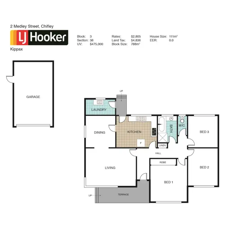 Floorplan of Homely house listing, 2 Medley Street, Chifley ACT 2606