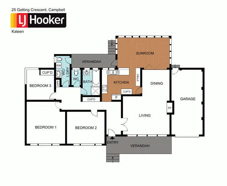 Floorplan of Homely house listing, 25 Getting Crescent, Campbell ACT 2612