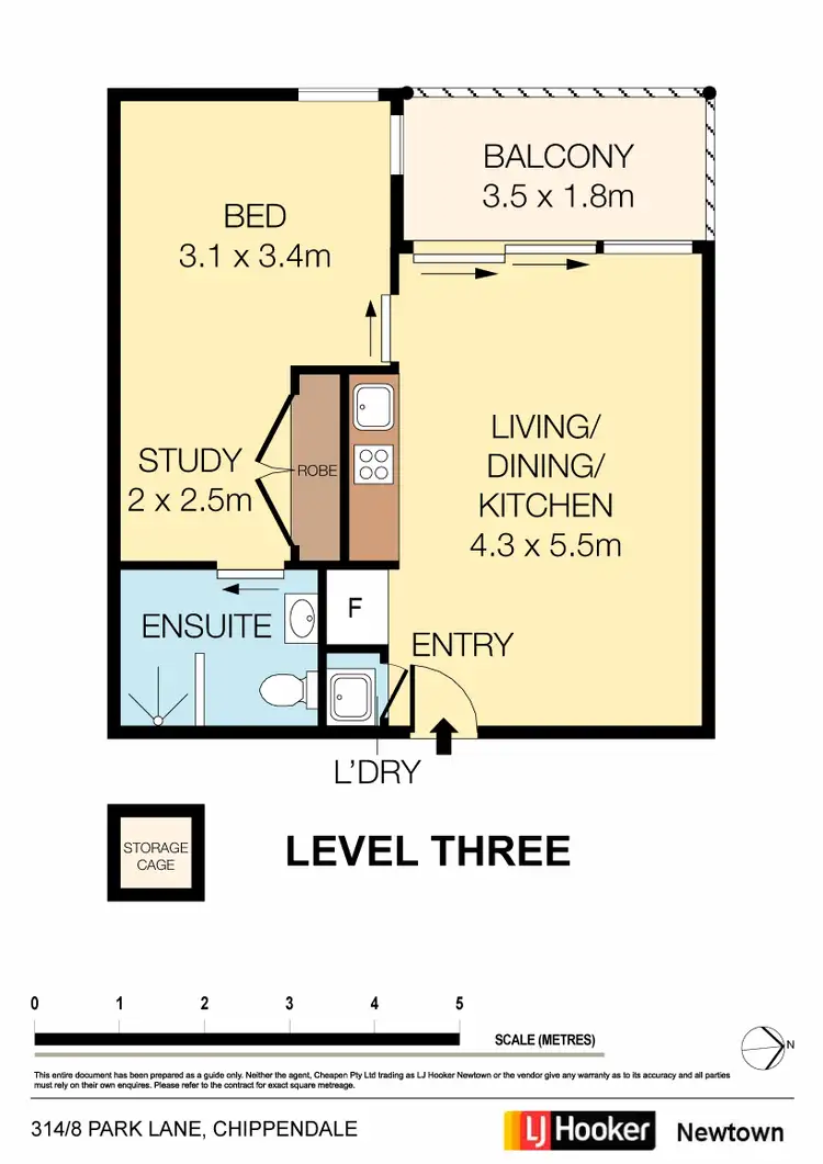 Floorplan of Homely apartment listing, 314/8 Park Lane, Chippendale NSW 2008