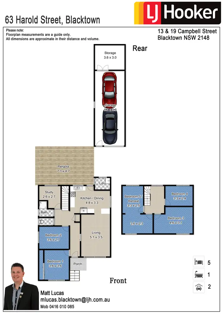 Floorplan of Homely house listing, 63 Harold Street, Blacktown NSW 2148