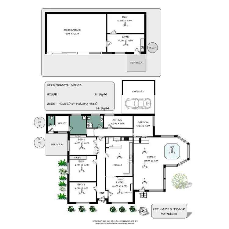 Floorplan of Homely rural property listing, 1195 James Track, Myponga SA 5202