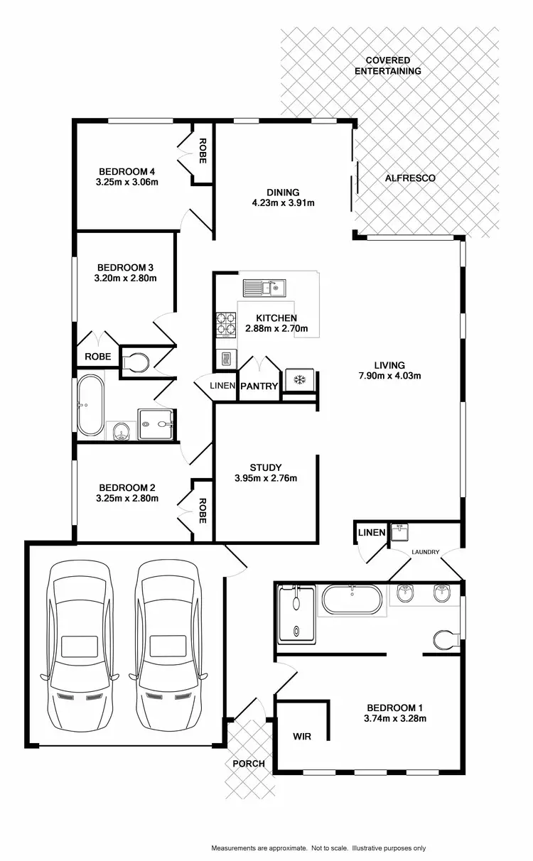 Floorplan of Homely house listing, 15 Dewpoint Drive, Spring Farm NSW 2570