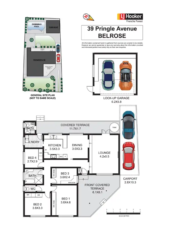 Floorplan of Homely house listing, 39 Pringle Avenue, Belrose NSW 2085