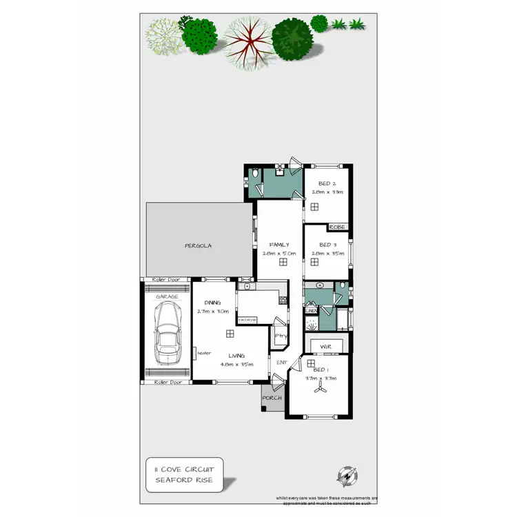 Floorplan of Homely house listing, 11 Cove Circuit, Seaford Rise SA 5169