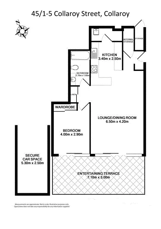 Floorplan of Homely unit listing, 45/1-5 Collaroy Street, Collaroy NSW 2097