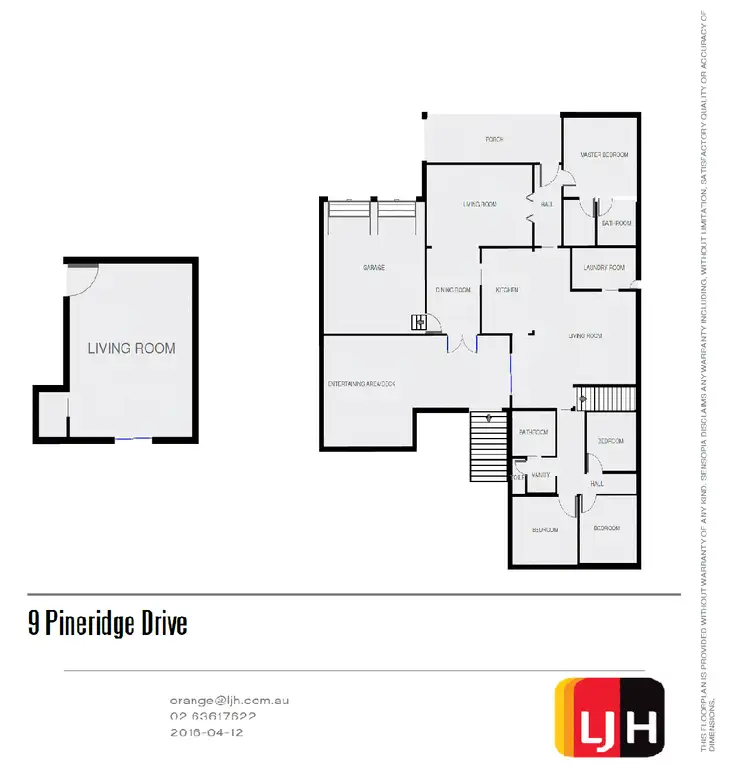 Floorplan of Homely house listing, 9 Pine Ridge Drive, Orange NSW 2800