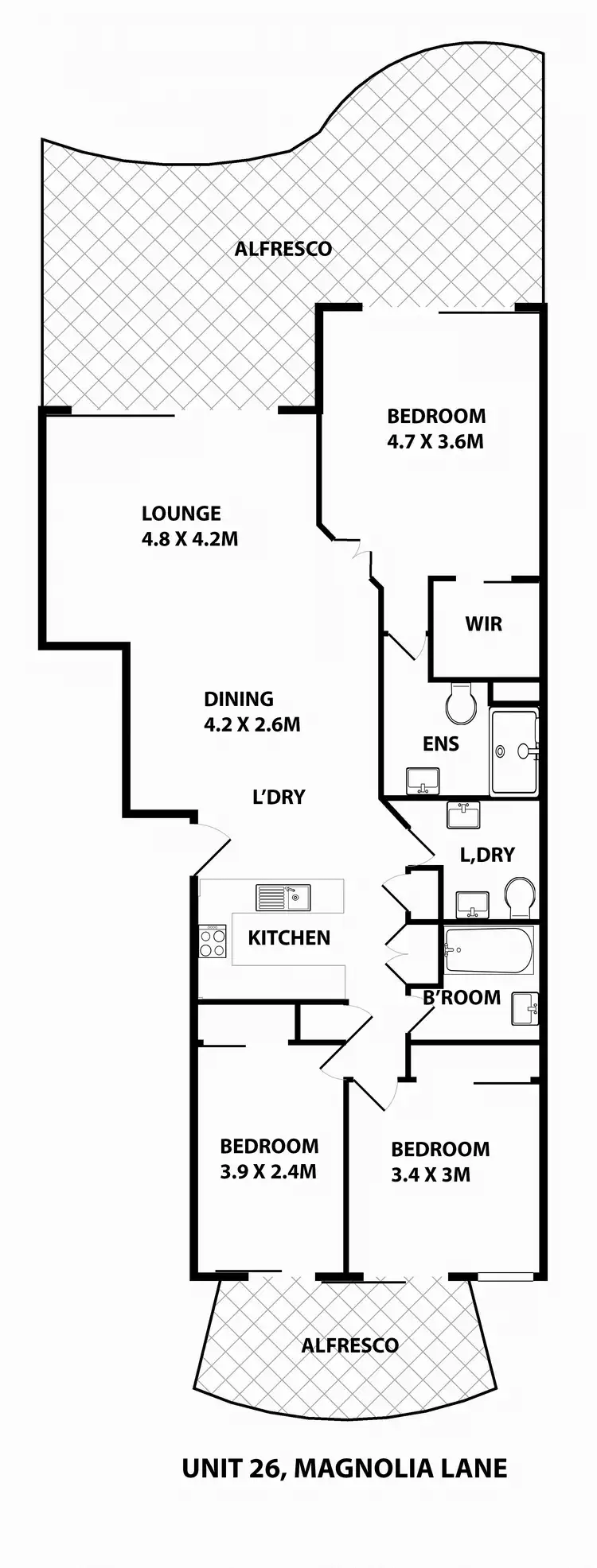 Floorplan of Homely unit listing, 26/179 Ocean Drive, Twin Waters QLD 4564