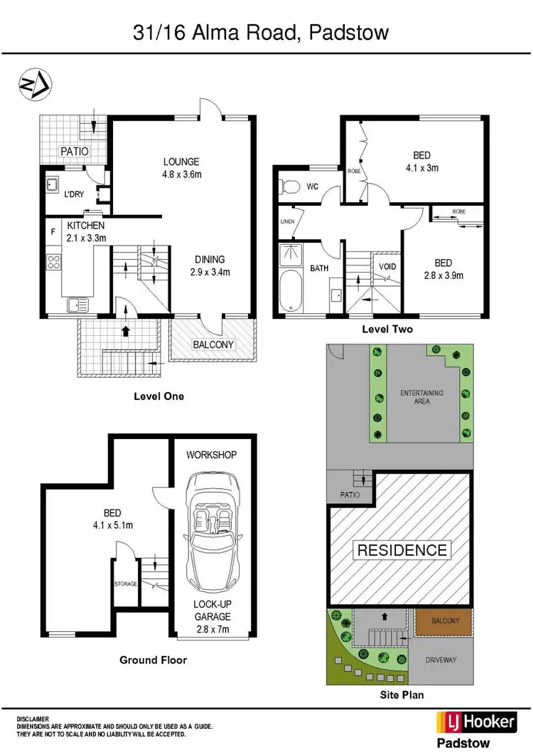 Floorplan of Homely townhouse listing, 31/16 Alma Road, Padstow NSW 2211