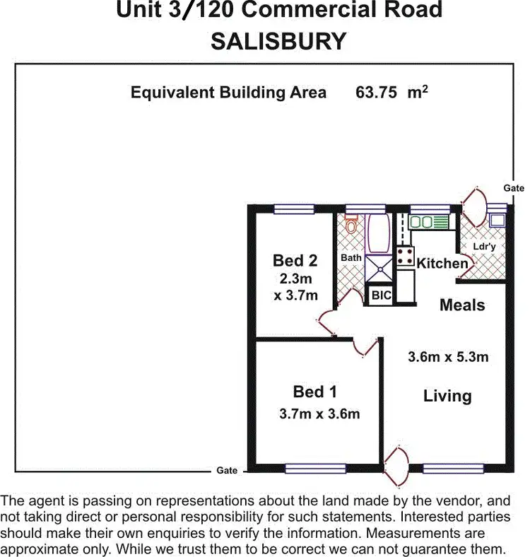 Floorplan of Homely unit listing, 3/120 Commercial Road, Salisbury SA 5108