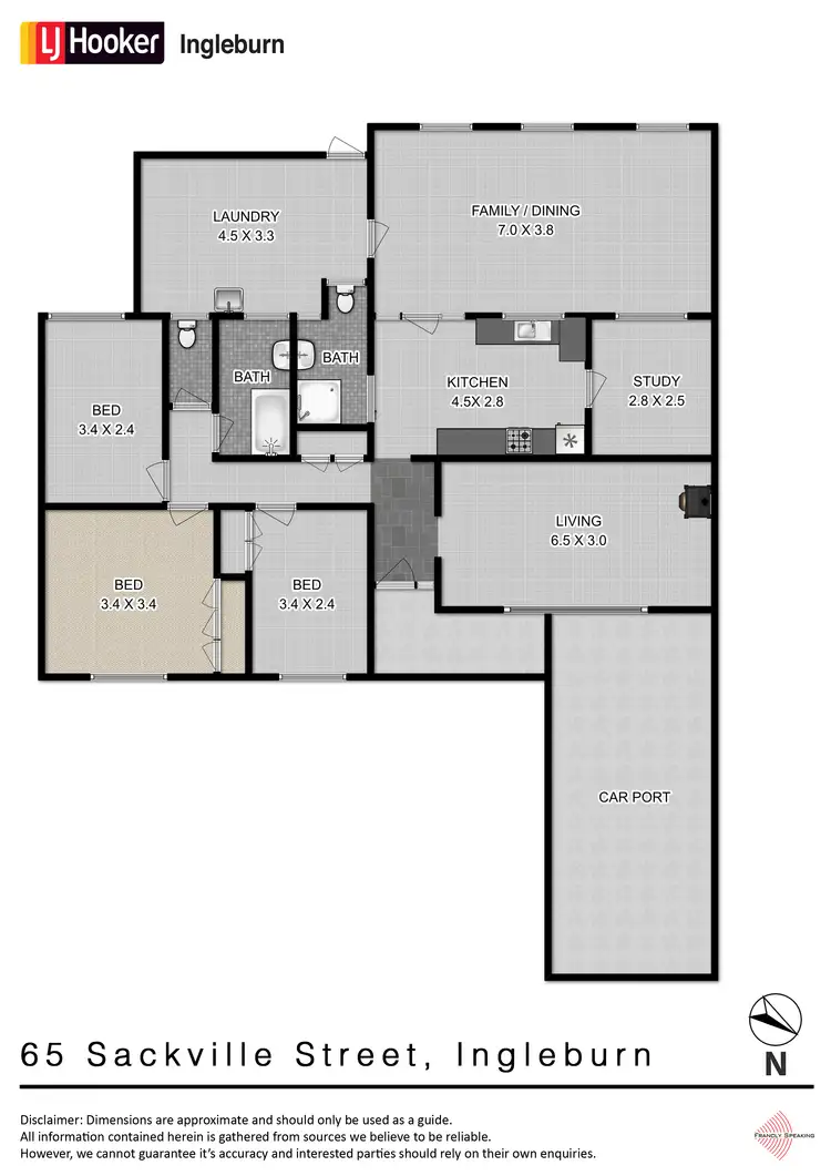 Floorplan of Homely house listing, 65 Sackville Street, Ingleburn NSW 2565
