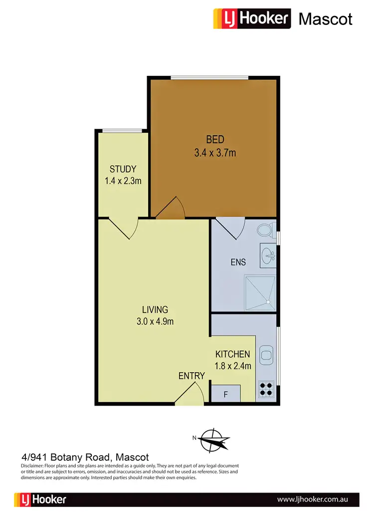 Floorplan of Homely apartment listing, 4/941 Botany Road, Mascot NSW 2020