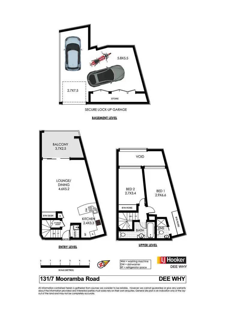 Floorplan of Homely unit listing, 131/7 Mooramba Road, Dee Why NSW 2099