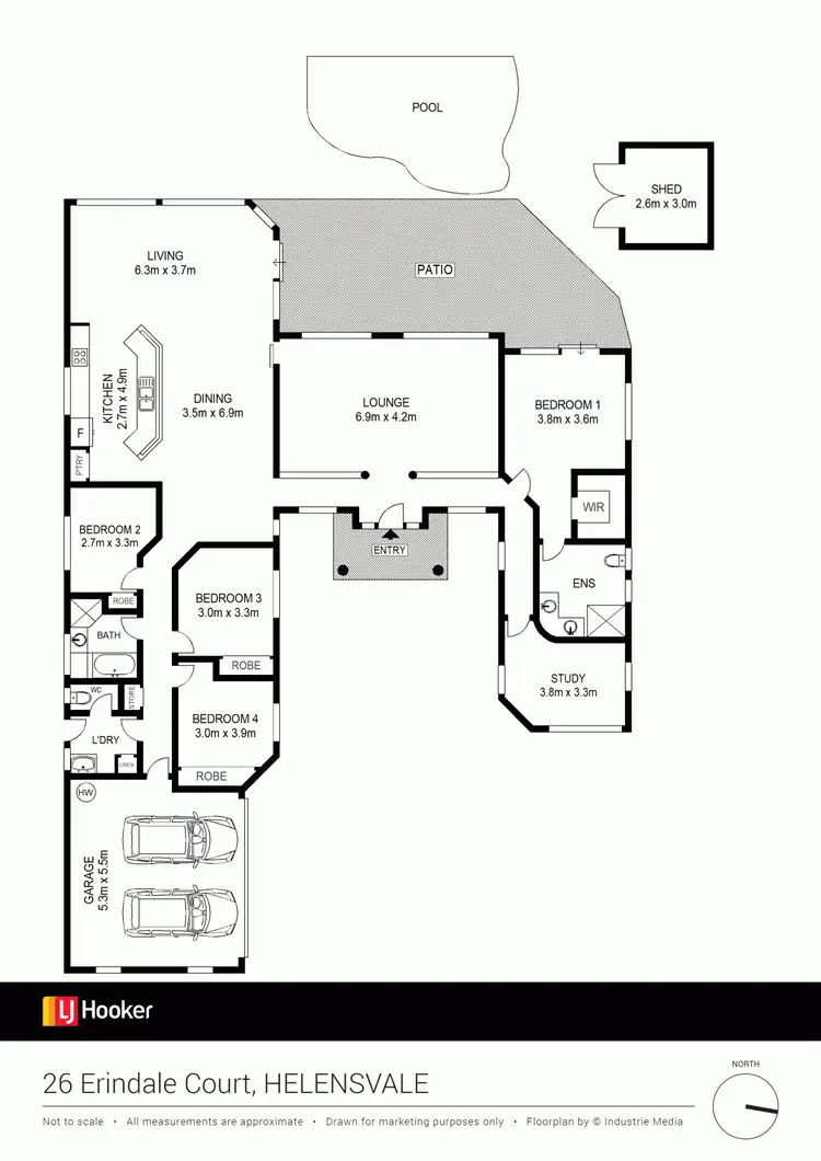 Floorplan of Homely house listing, 26 Erindale Court, Helensvale QLD 4212