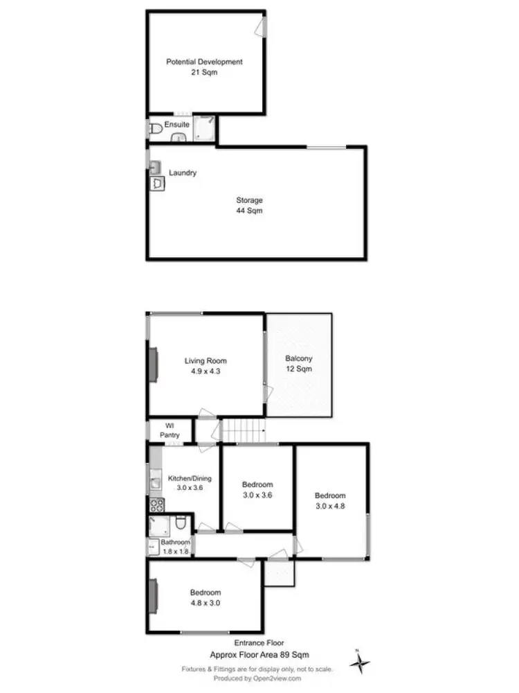 Floorplan of Homely house listing, 57 Cascade Road, South Hobart TAS 7004