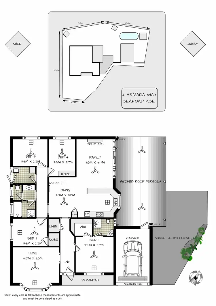 Floorplan of Homely house listing, 4 Armada Way, Seaford Rise SA 5169