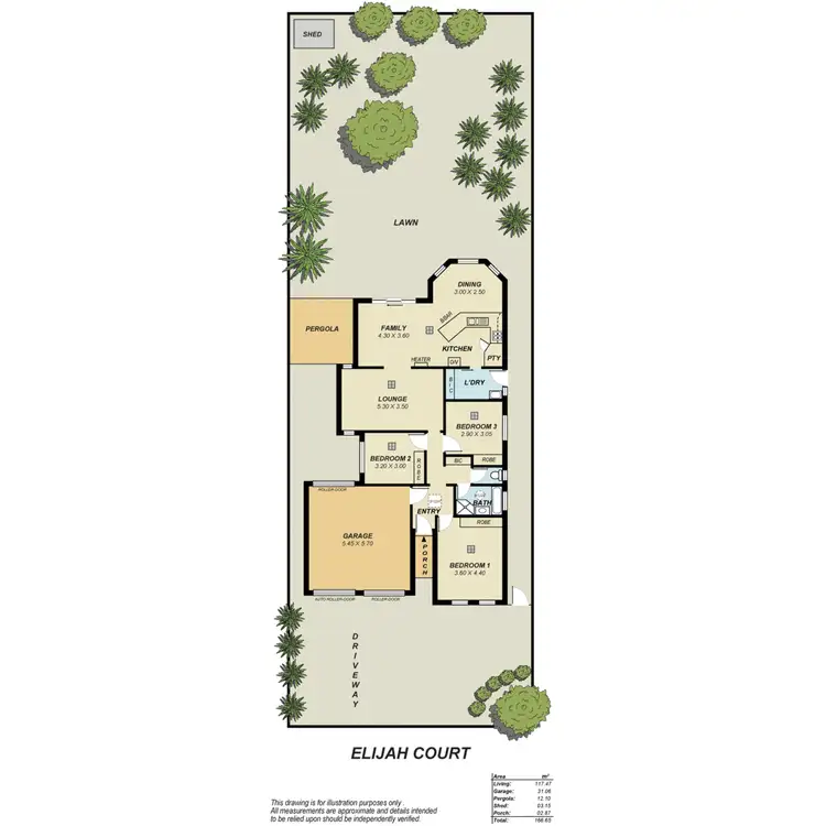 Floorplan of Homely house listing, 19 Elijah Court, Greenwith SA 5125