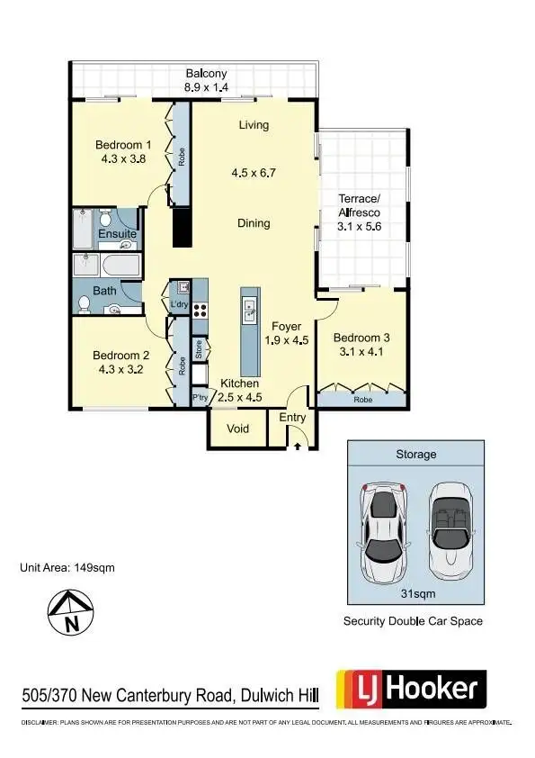 Floorplan of Homely apartment listing, 505/370 New Canterbury Road, Dulwich Hill NSW 2203
