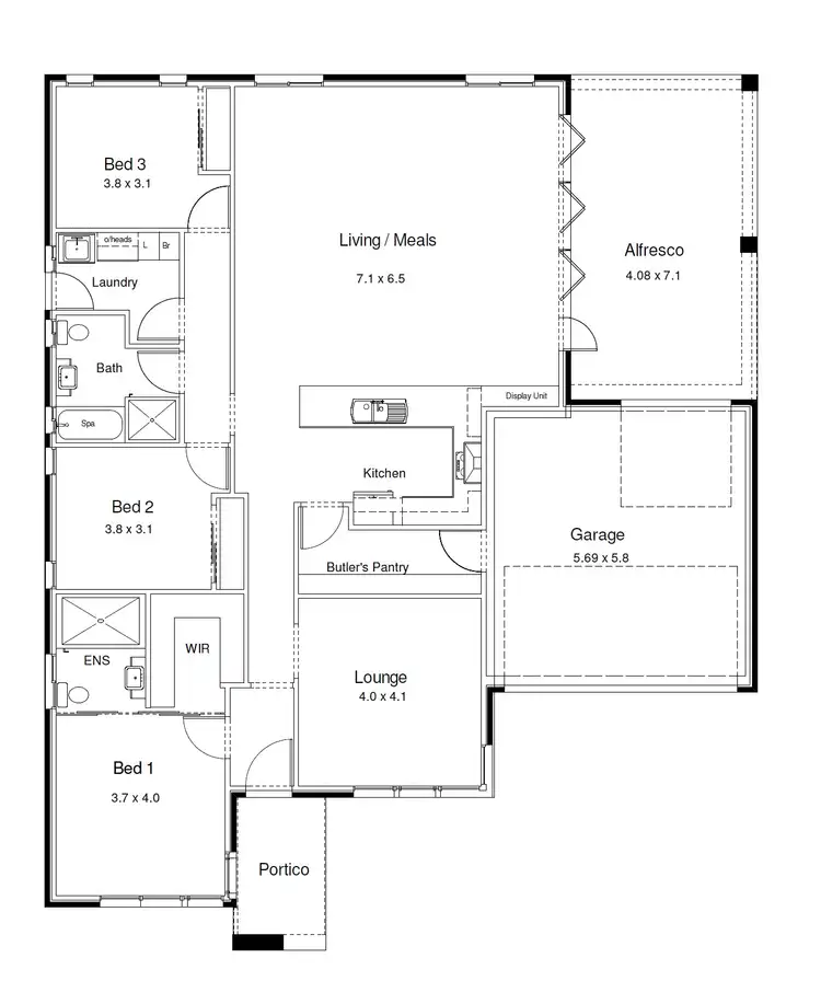 Floorplan of Homely house listing, 6 Issacs Way, Evanston South SA 5116