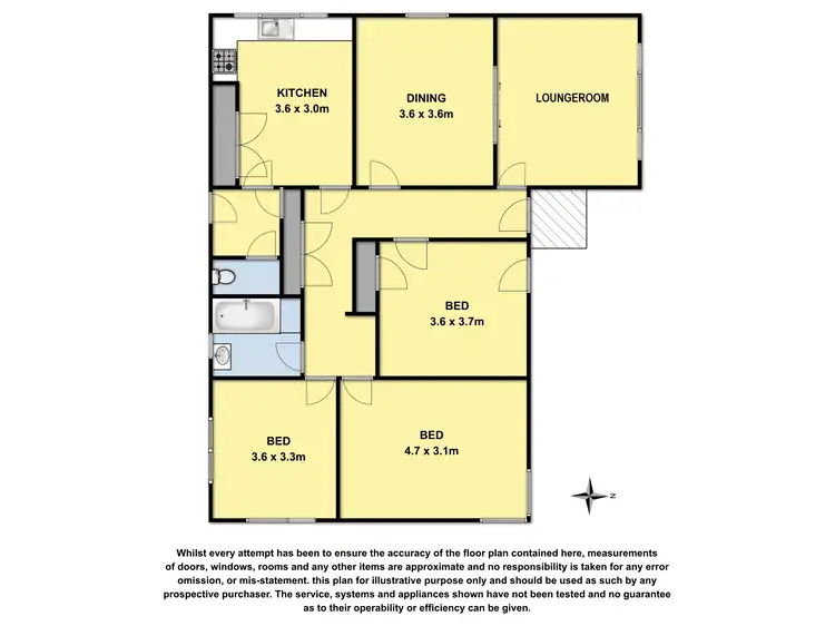 Floorplan of Homely house listing, 4 Wynne Street, Colac VIC 3250