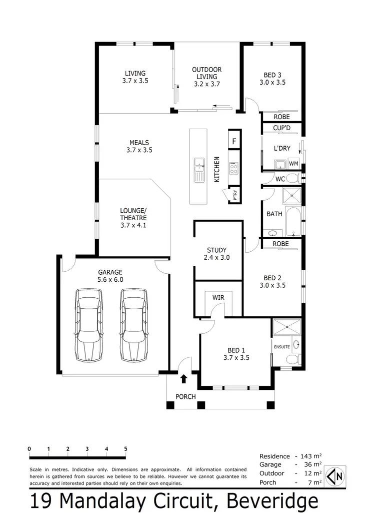 Floorplan of Homely house listing, 19 Mandalay Circuit, Beveridge VIC 3753