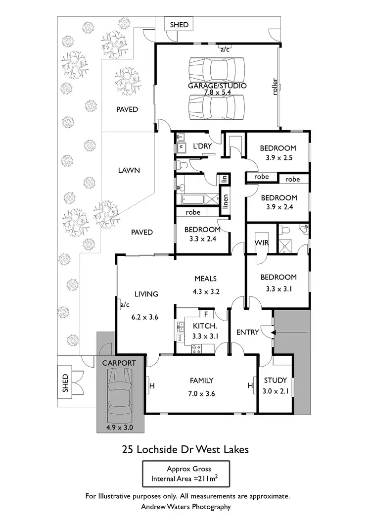 Floorplan of Homely house listing, 25 Lochside Drive, West Lakes SA 5021