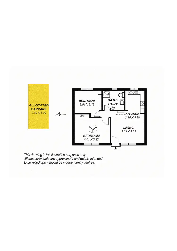 Floorplan of Homely unit listing, 2/15 Wakefield Street, Kent Town SA 5067