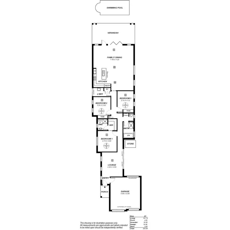Floorplan of Homely house listing, 46A Gosfield Crescent, Hampstead Gardens SA 5086