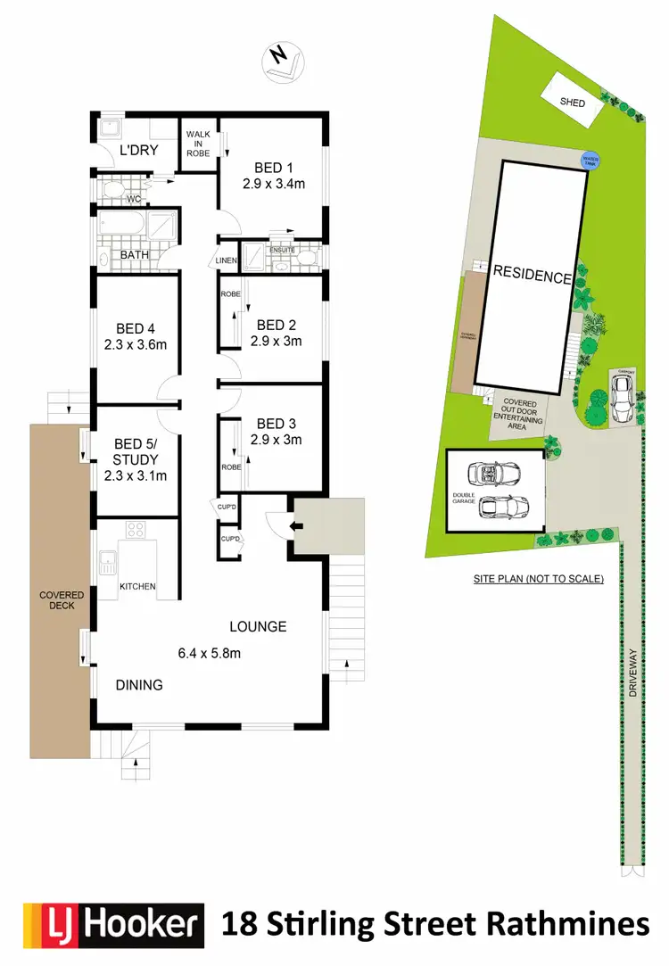 Floorplan of Homely house listing, 18 Stirling Street, Rathmines NSW 2283