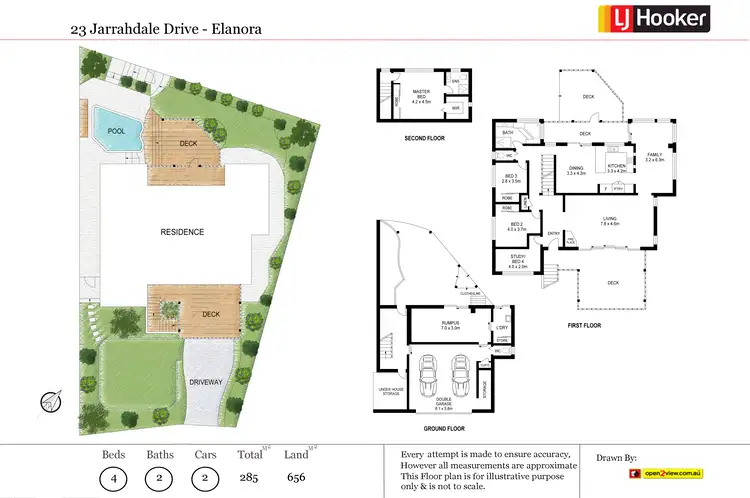 Floorplan of Homely house listing, 23 Jarrahdale Drive, Elanora QLD 4221