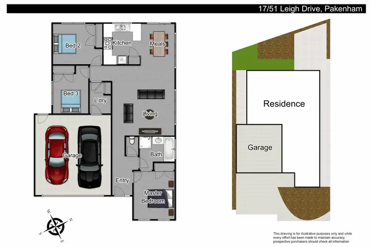 Floorplan of Homely unit listing, 17/51 Leigh Drive, Pakenham VIC 3810