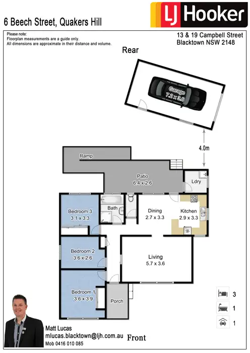 Floorplan of Homely house listing, 6 Beech Street, Quakers Hill NSW 2763