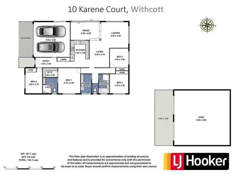 Floorplan of Homely house listing, 10 Karene Court, Withcott QLD 4352