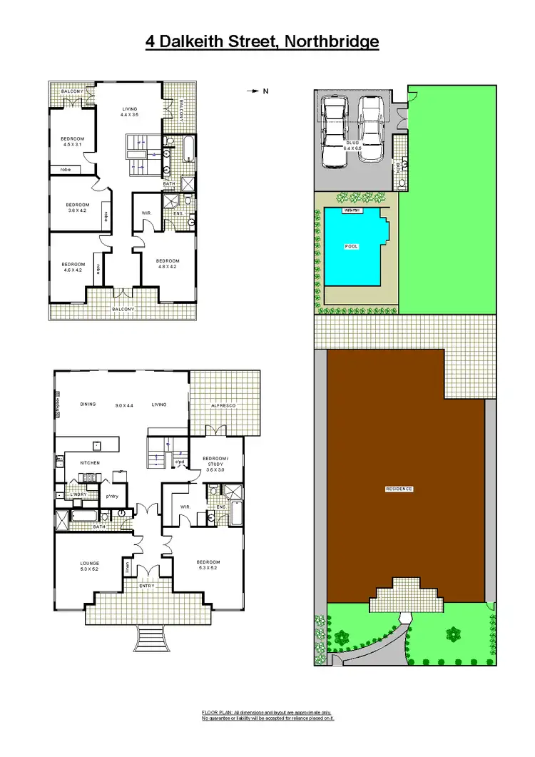 Floorplan of Homely house listing, 4 Dalkeith Street, Northbridge NSW 2063