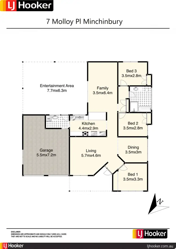 Floorplan of Homely house listing, 7 Molloy Place, Minchinbury NSW 2770