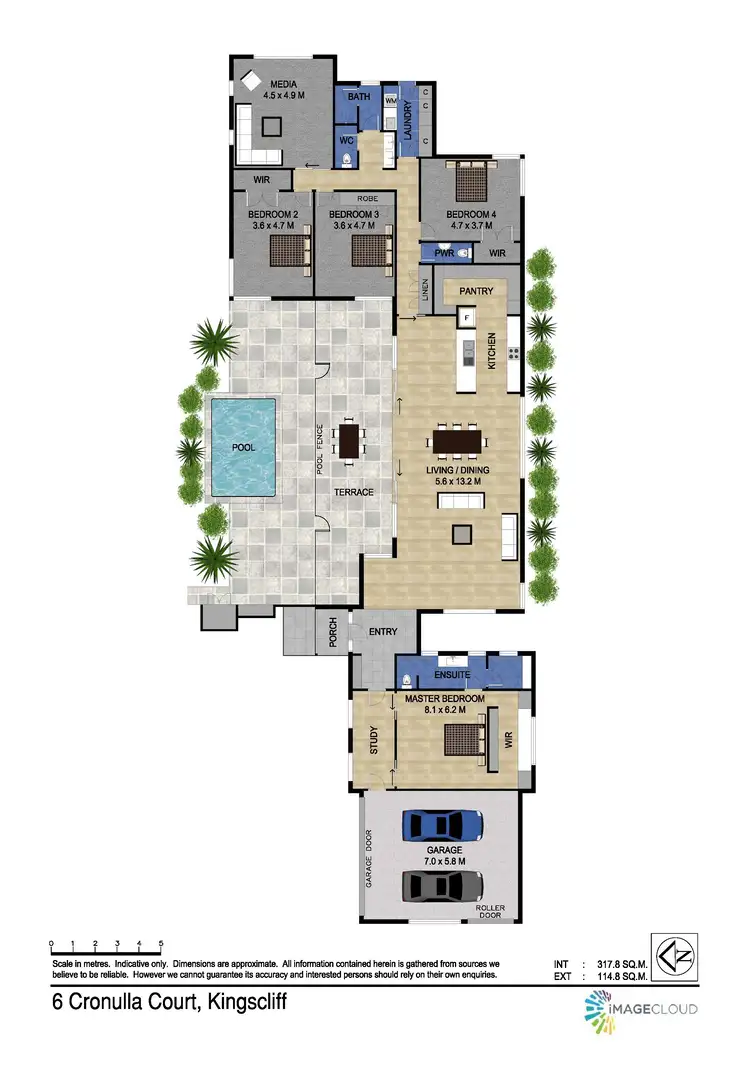 Floorplan of Homely house listing, 6 Cronulla Court, Kingscliff NSW 2487