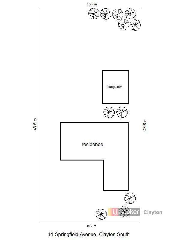 Floorplan of Homely house listing, 11 Springfield Avenue, Clayton South VIC 3169