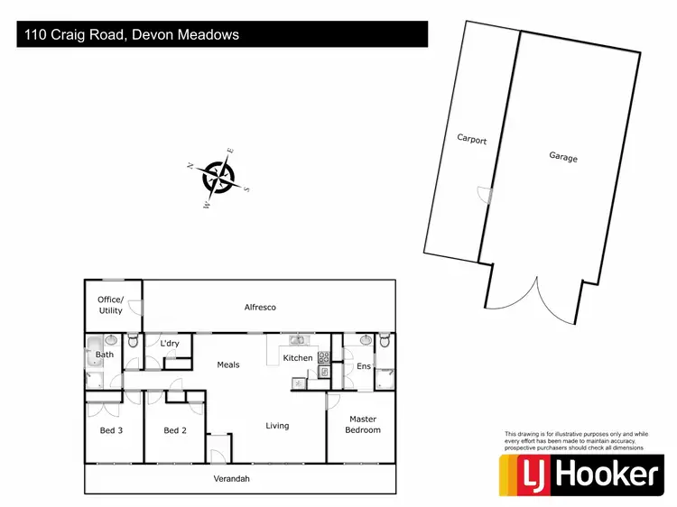 Floorplan of Homely house listing, 110 Craig Road, Devon Meadows VIC 3977